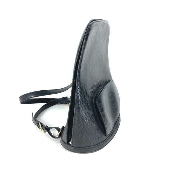LOUIS VUITTON Black Leather Backpack - Picture 4 of 16